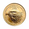 moneda-american-eagle-oro-1-10-oz-2026 Perspectiva frontal de la cara de la moneda de oro American Eagle de 1/10oz de 2026, que muestra el rostro del águila