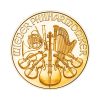Perspectiva frontal de la cruz de la moneda de oro Filarmónica de Viena de 1/2oz de oro de 2026