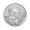 Perspectiva frontal de la moneda de plata Koala de 1oz de 2026