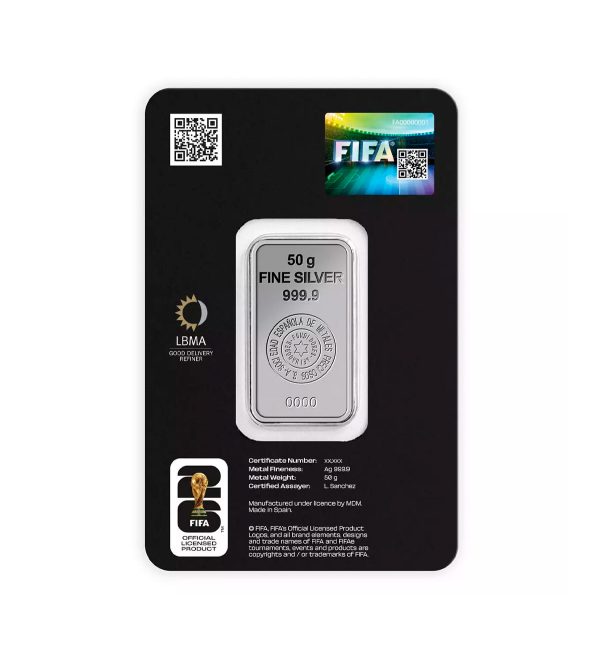 Lingote Plata Sempsa FIFA 50 G