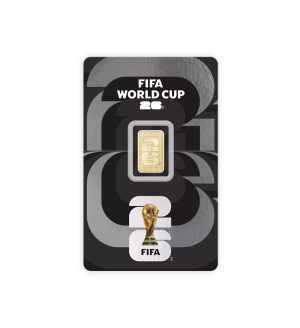 lingote-oro-sempsa-fifa-1g Perspectiva frontal del lingote de oro Sempsa de la FIFA de 1 gramo