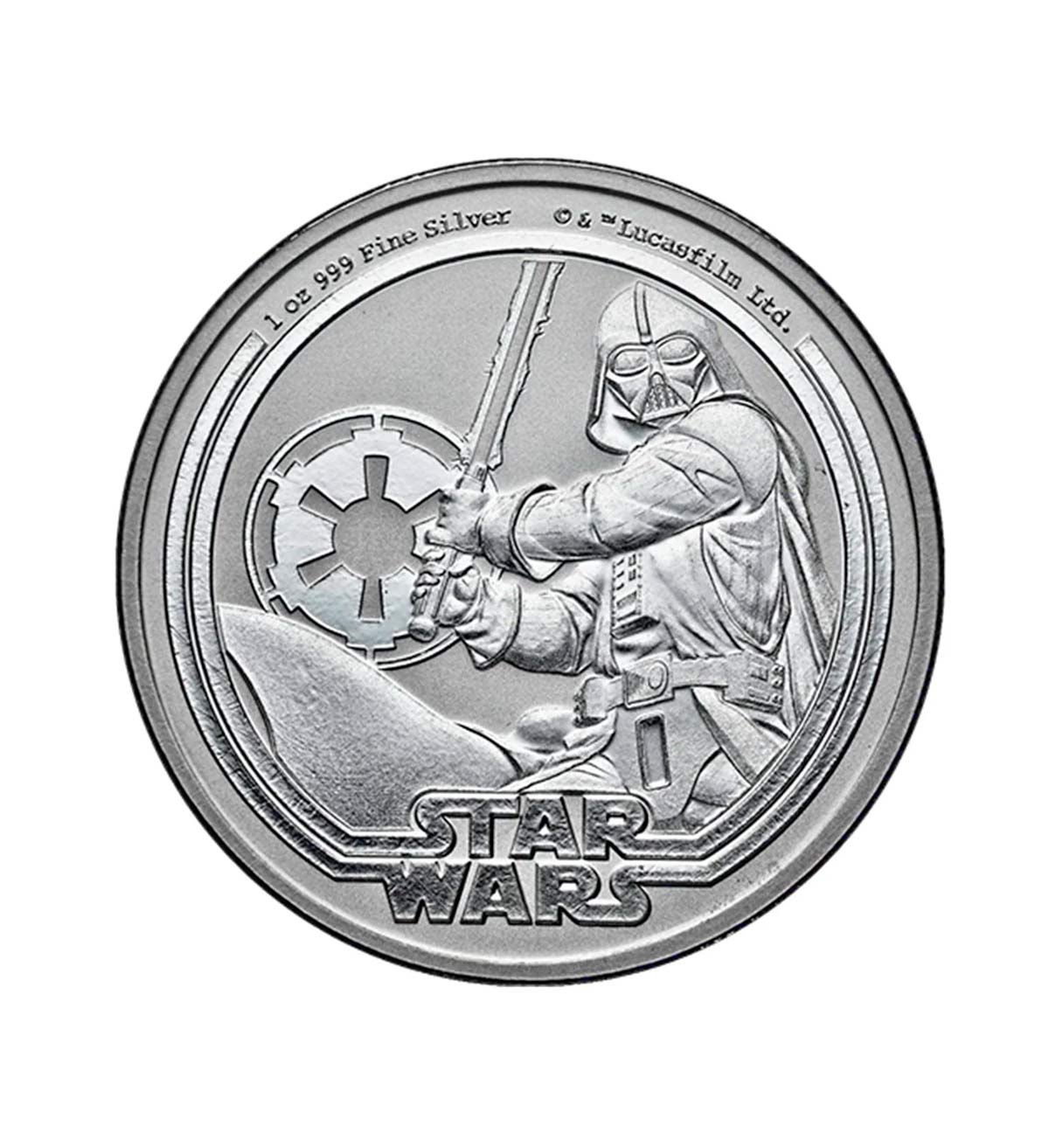 Moneda Darth Vader Plata 1 Oz 2026 — Serie Star Wars