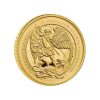 Perspectiva frontal de la moneda de oro El Ángel de 1oz de 2026